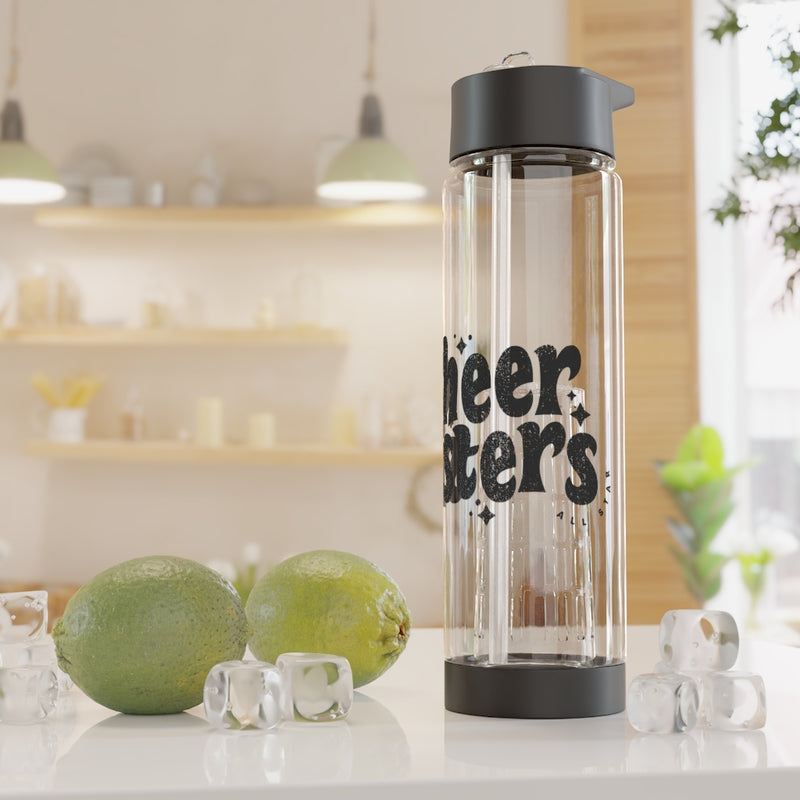 Cheer.US 420ML Glass Water Bottles, Glass Juicing Bottles Jars
