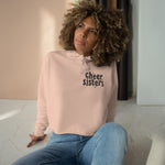 Stacked Cheer Sisters Crop Hoodie