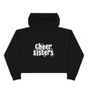 Rainbow Sunset Cheer Sisters Crop Top Hoodie